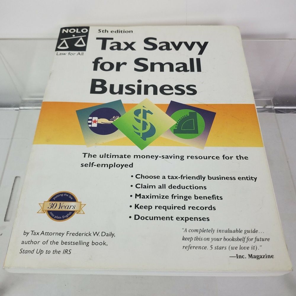 Tax Savvy‎ for Small Business Book Money Saving Resource for Self-Employed
